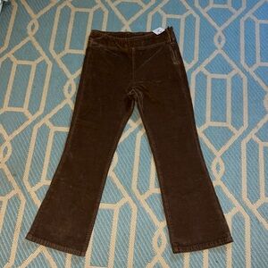 Free People In My Feelings Velvet Crop Slim Flare Pants